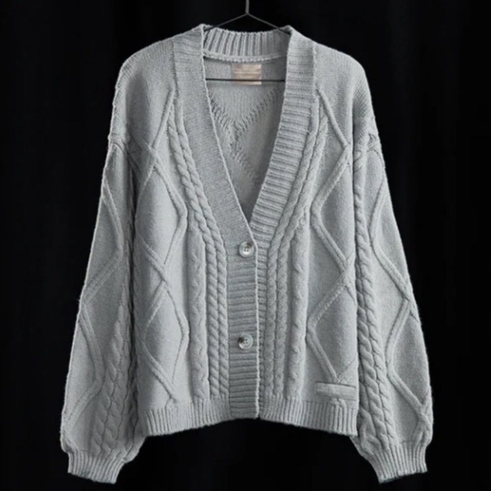 New in unopened package Taylor Swift TTPD gray cardigan